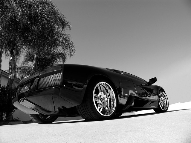 Black Lambo on SV1 Lamborghini Murci lago with SV1 19x85 20x13 in 