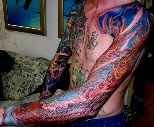Japanese Phoenix Half Sleeve Tattoo Flickr Photo Sharing