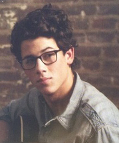 Nick Jonas handsome in glasses