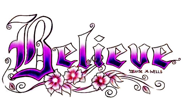 Believe Tattoo Design by