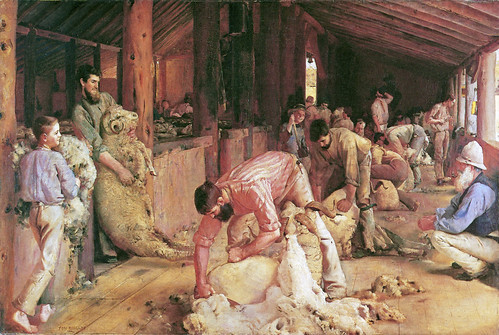 Roberts, Tom (1856-1931) - 1888-1890 Shearing the Rams (National Gallery of Victoria, Australia)