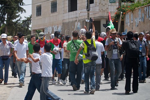 Palestinian National Soccer Team - Bilin Demonstration