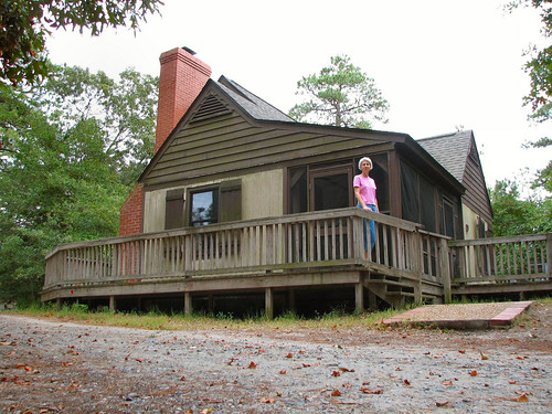 The cabins at First Landing are located in the coastal forest