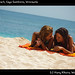 Sisters on the beach, Cayo Sombrero, Venezuela