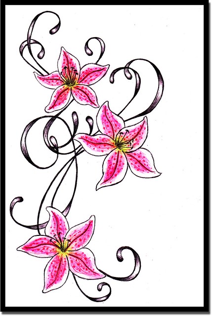 Shadow Lilies Tattoo Rate My Ink Pictures Amp Designs 429x640px