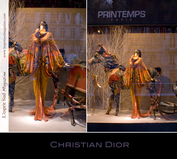Christmas window display - Christian Dior - Le Printemps Haussmann (Paris)