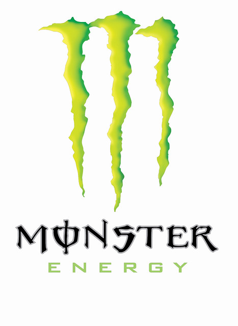 monster logo white large