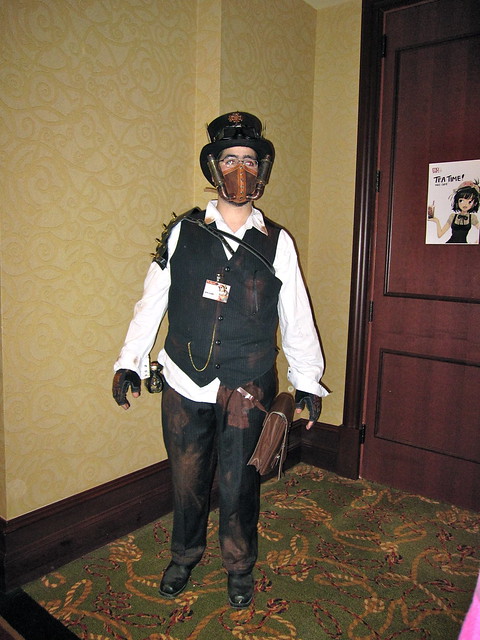 Steampunk guy Tons of steampunk at the convention