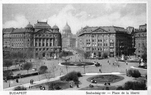 Old postcards of Budapest – Liberty Square