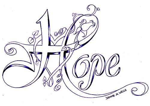 Hope Tattoo design by Denise A. Wells