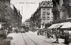 Trams de Genève cartes postales de 1862 à 1950