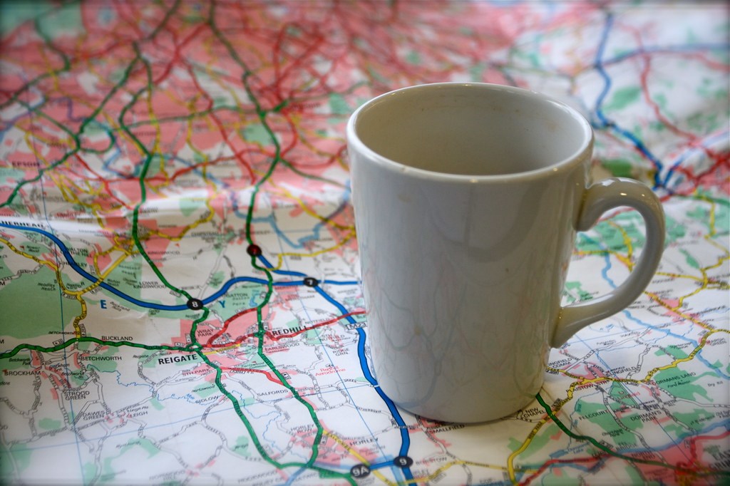 Tea and Map on the M25