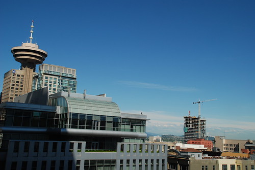 Vancouver Skyline during Woodwards reconstruction
