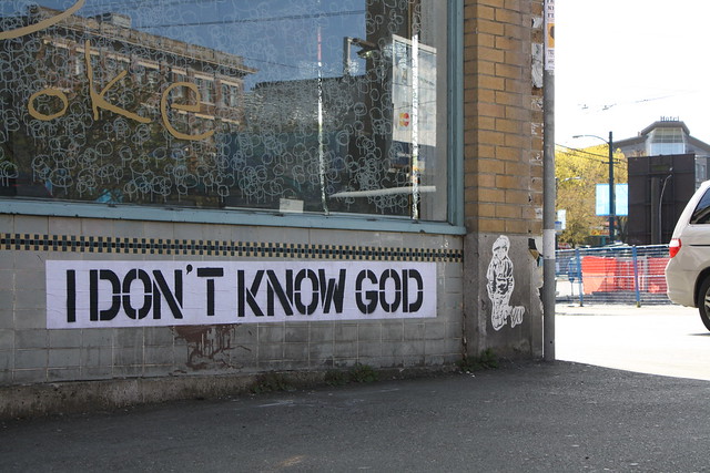 I DON'T KNOW GOD