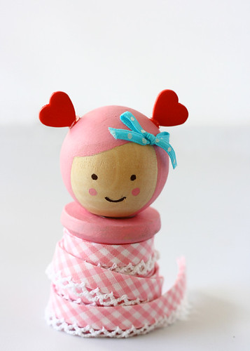 Valentine Spool Doll by Sweet Tidings