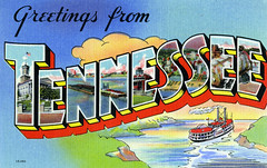 Tennessee Large Letter Postcards