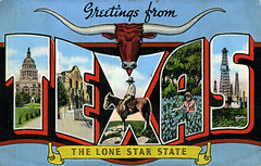 Texas Large Letter Postcards