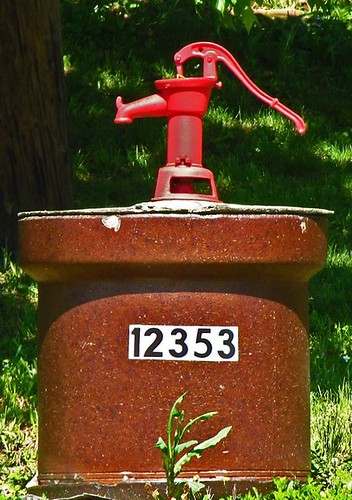 Hand Pump on a Hillside Well