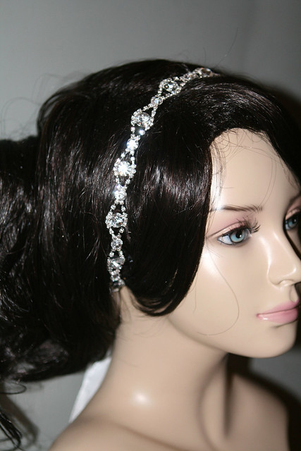 ribbon headbands wedding headband ribbon rhinestone head band hair
