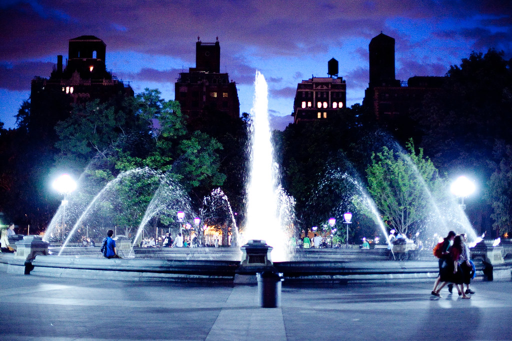 Washington Square Park at Night