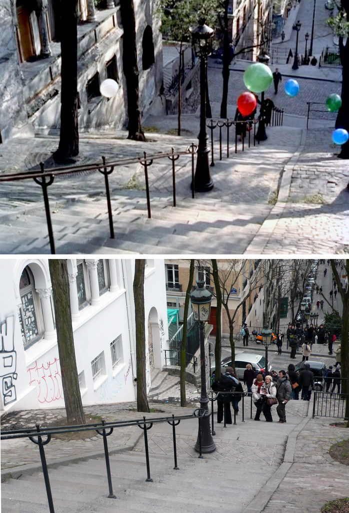 Montmartre steps 1956-2010