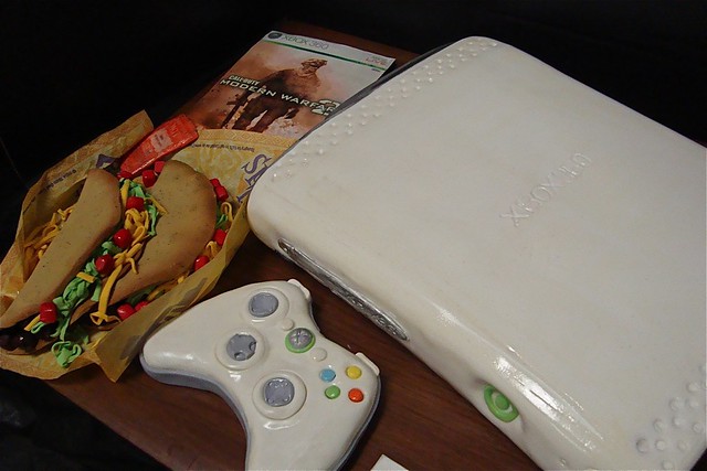 xbox cake now with tacos graduation cake for a guy who also likes taco 