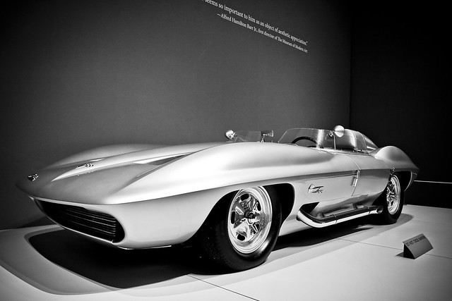  this car was the inspiration for the 1963 Sting Ray splitwindow coupe