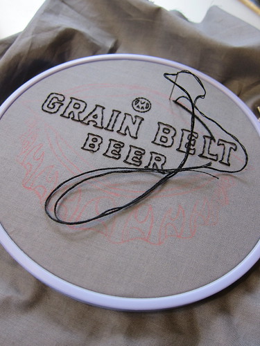 #156 - Grain Belt Sign Embroidery