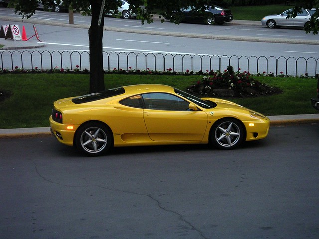 Yellow Ferrari 360 Montreal Yellow Ferrari Montreal