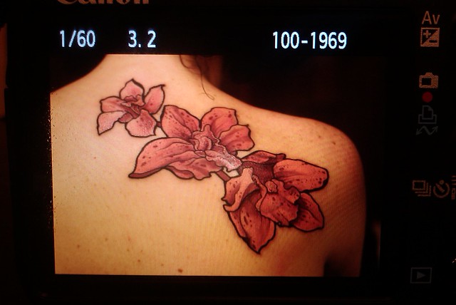 tattoo Orchid My design tattooed by Saturno wwwsaturnoagscom