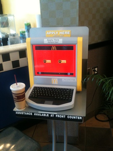 McD @ rest area has this "Apply for a job" machine with unintentionally ambivalent expression: