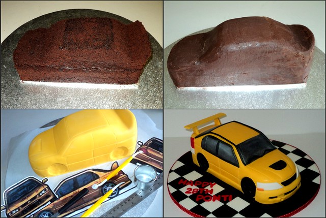 How to make an Evo 7 Car Cake | Flickr - Photo Sharing!