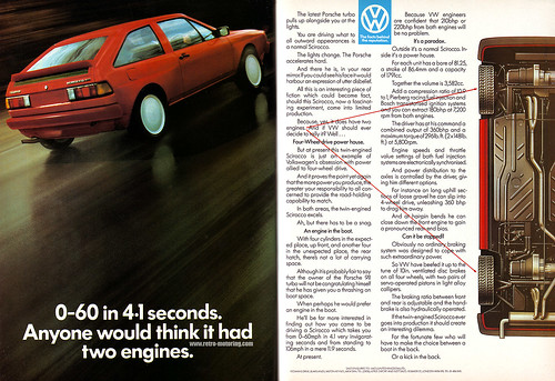 VW Scirocco Bimotor advert