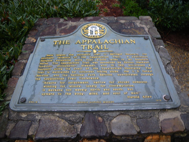 The Appalachian Trail Plaque