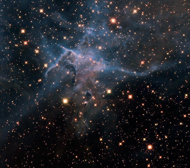 Hubble's Wide View of 'Mystic Mountain' in Infrared