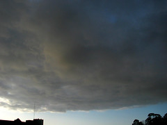 dark clouds looming
