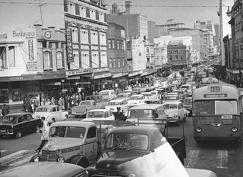 Sydney traffic, c.1960