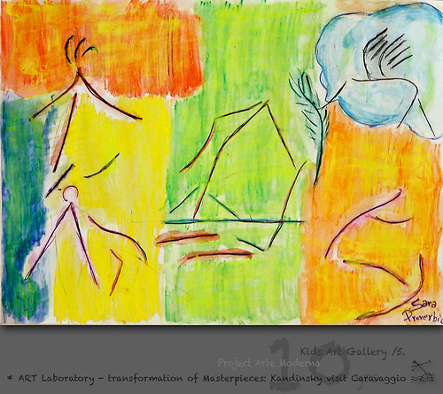 KidsArt 10yrs) _5* ART Laboratory - transformation of Masterpieces: Kandinsky visit Caravaggio /energy lines by SeRGioSVoX