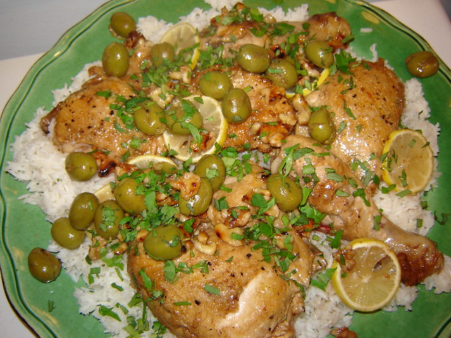 Chicken with Green Olives 2