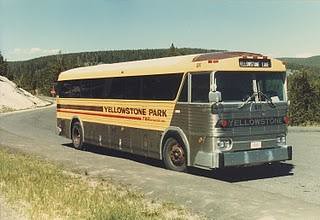 Yellowstone National Park Bus.  Wyoming  1984. by Eddie from Chicago