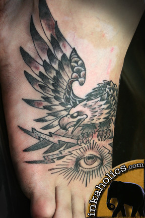 inkaholics foot eagle tattoo perris moreno valley ca riverside
