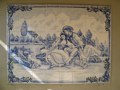 azulejo. ( glazed tile ).