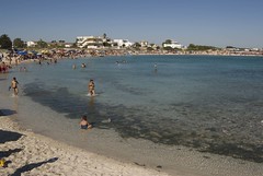 Spiaggia affollata a Porto Cesareo