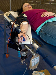 Gina Donates Blood