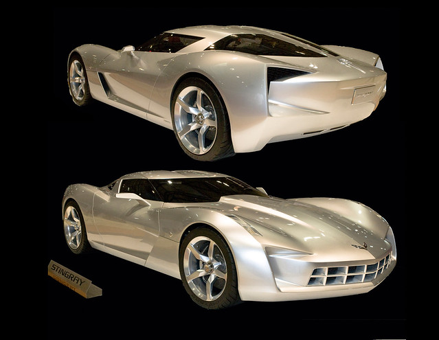 This is the 2011 Corvette Stingray Concept Car that appeared in the Kansas