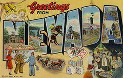 Nevada Large Letter Postcards