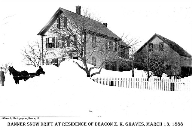 f banners facebook upload images. Blizzard of March 1888 - Banner snow drift at residence of Deacon Z.K. 