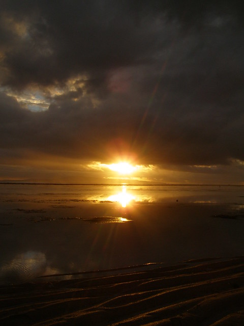 日出，沙奴海滩