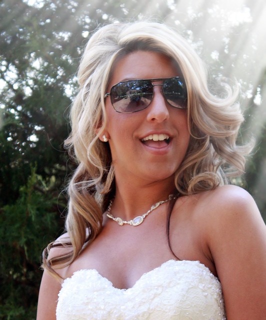 Jamie Wedding Dress with Sun Glasses Another cool portrait of my lovely 