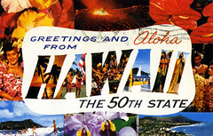 Hawaii Large Letter Postcards